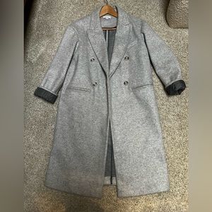 Topshop Brooke Double Breasted Long Coat